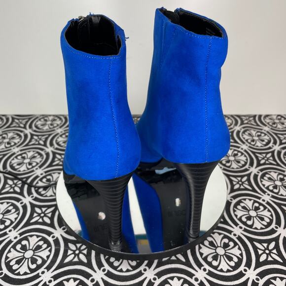 Bar III Dillian Front Zip Shooties, Cobalt Micro, 7M - Picture 5 of 10